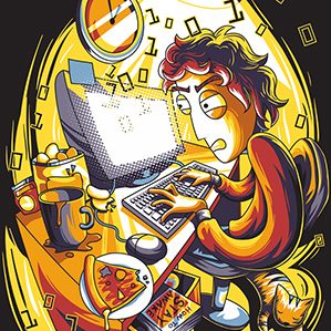 Be A Mad Programmer 数码艺术 图形设计 插图，暖雀网精心收集的作品……