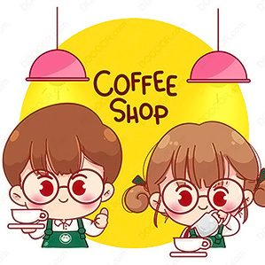  21款咖啡店可爱眼镜服务生卡通插画小女孩小男孩矢量EPS 卡通形象